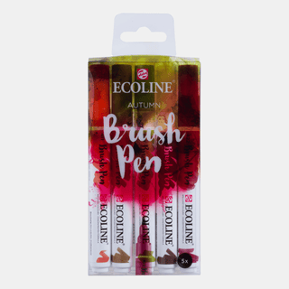 Ecoline Brush Pen 5 - set - Autumn - 1 - Royal Talens - Tidformera