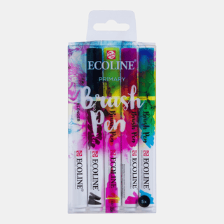 Ecoline Brush Pen 5 - set - Primary - 1 - Royal Talens - Tidformera