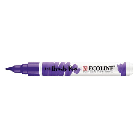 Ecoline Brush Pen - Blue violet 548 från Royal Talens - Lila penselpenna utan lock - Tidformera