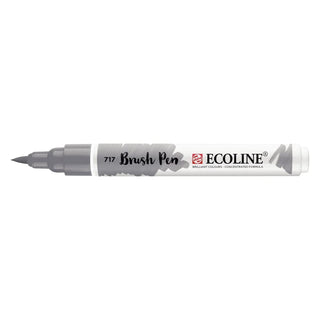 Ecoline Brush Pen - Cold grey 717 från Royal Talens - Grå penselpenna utan lock - Tidformera