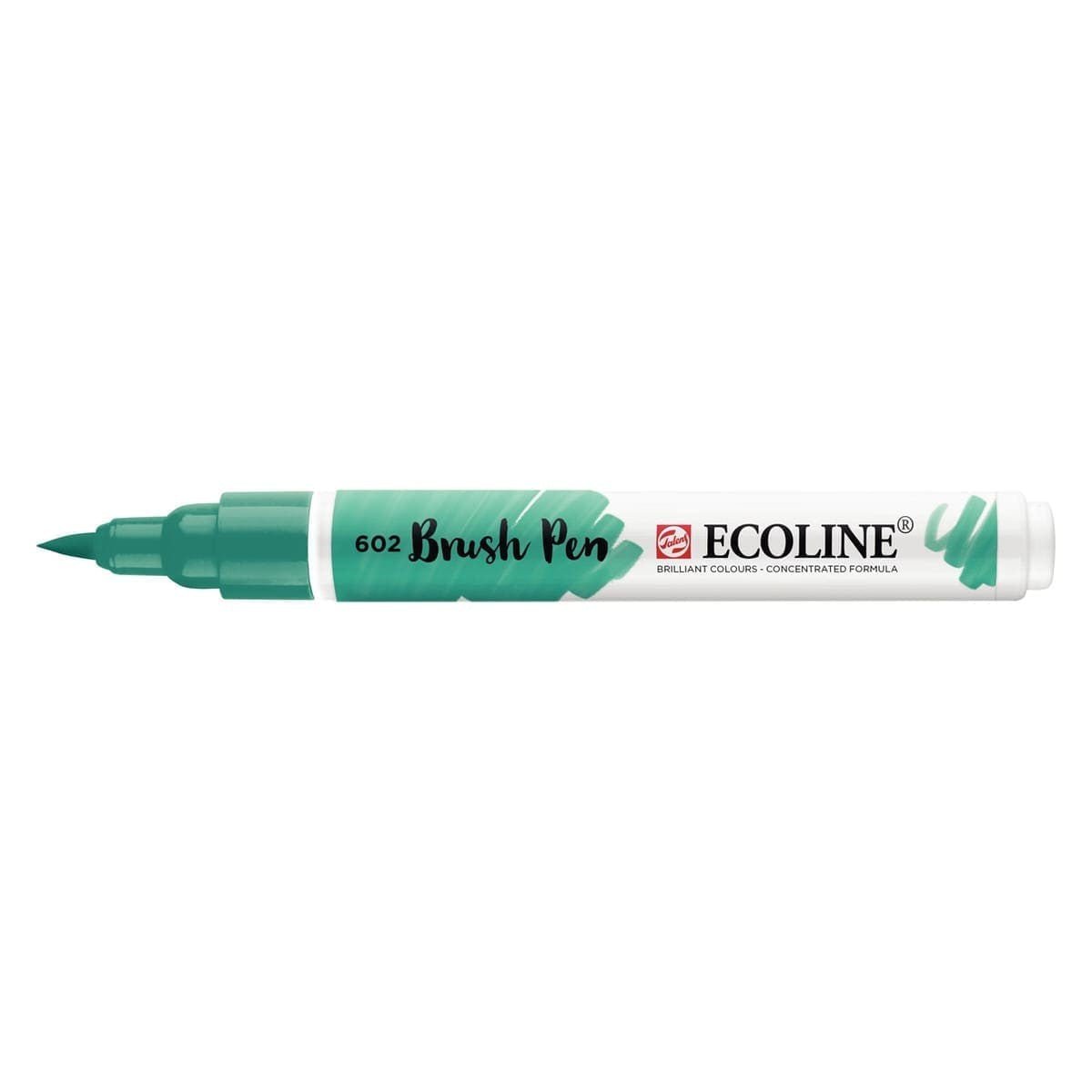 Ecoline Brush Pen - Deep green 602 från Royal Talens - Grön penselpenna utan lock - Tidformera