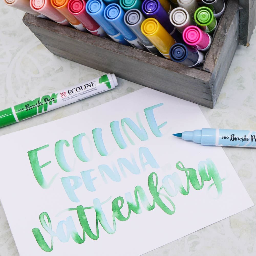 Ecoline Brush Pen - Deep green 602 - Royal Talens - Tidformera