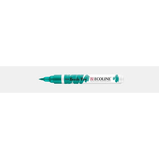 Ecoline Brush Pen - Fir green 654 från Royal Talens - Grön penselpenna utan lock - Tidformera
