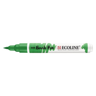 Ecoline Brush Pen - Forest green 656 från Royal Talens - Grön penselpenna utan lock - Tidformera