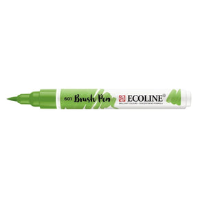 Ecoline Brush Pen - Light green 601 från Royal Talens - Ljusgrön penselpenna utan lock - Tidformera