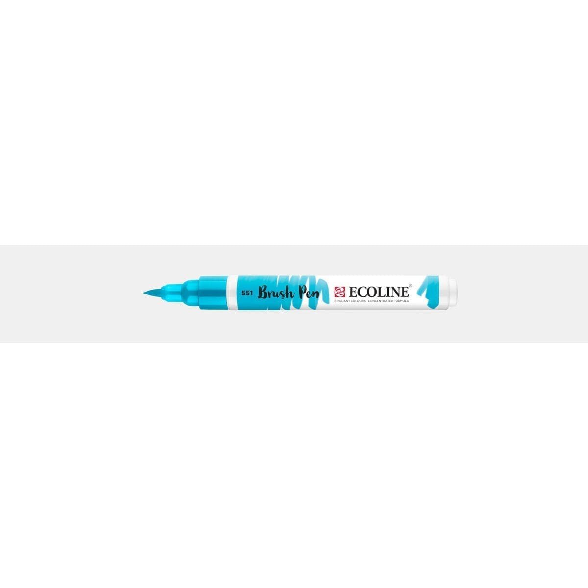 Ecoline Brush Pen - Sky blue light 551 - Royal Talens - Tidformera