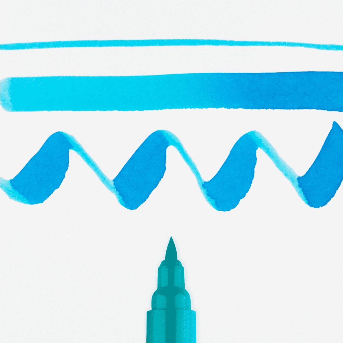 Ecoline Brush Pen - Turquoise blue 522 - Royal Talens - Tidformera