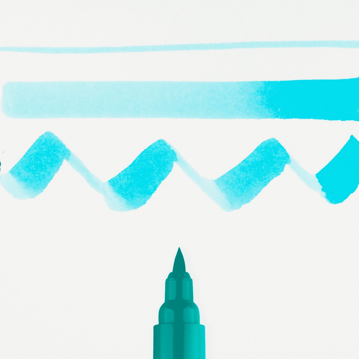 Ecoline Brush Pen - Turquoise green 661 - Royal Talens - Tidformera