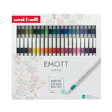 Emott ever fine Fineliner 40 - set - Ny design på förpackning - Uni Mitsubishi Pencil - Tidformera
