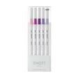 Emott ever fine Fineliner 5-set - No: 7 Floral color - Uni Mitsubishi Pencil - Tidformera