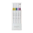 Emott ever fine Fineliner 5-set - No: 8 Retro color - Uni Mitsubishi Pencil - Tidformera