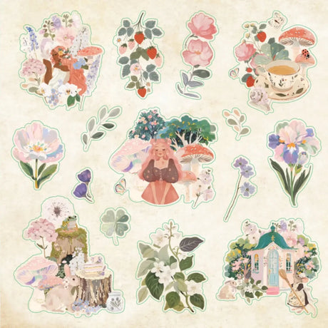 Enchanted Forest Sticker book - 6 - Peter Pauper Press - Tidformera