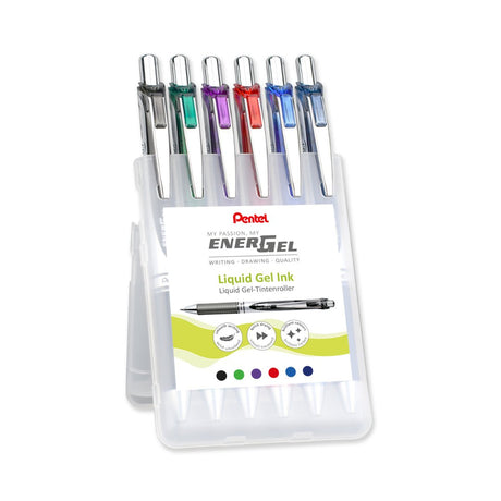 EnerGel Rollerballpenna 0,7 6 - pack - 1 - Pentel - Tidformera