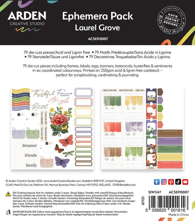 Ephemera Pack - Laurel Grove - 1 - Arden Creative Studio - Tidformera