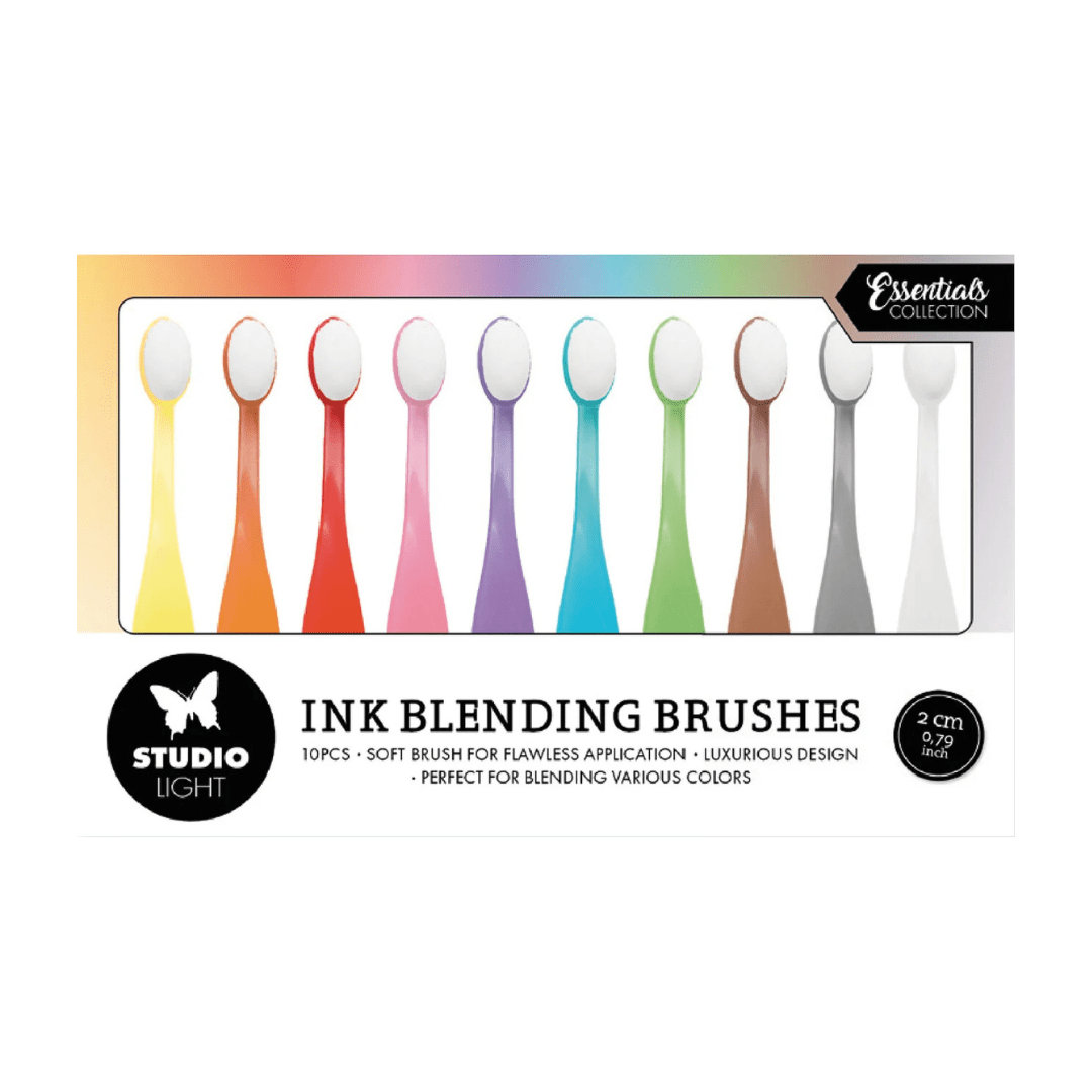 Essentials Ink Blending Brushes 2 cm - 10 - pack - Studio Light - Tidformera