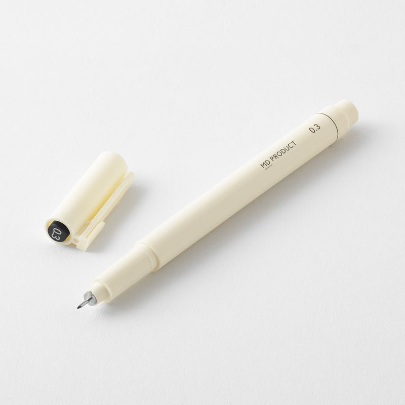 Fineliner MD Drawing Pen Black - 0,3 - 3 - Midori - Tidformera