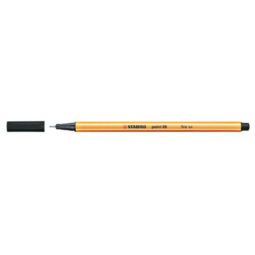 Fineliner Point 88 3-pack Svart - Stabilo - Tidformera