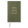 Five Year Diary - Pocket - Khaki Green - Paperstyle - Tidformera