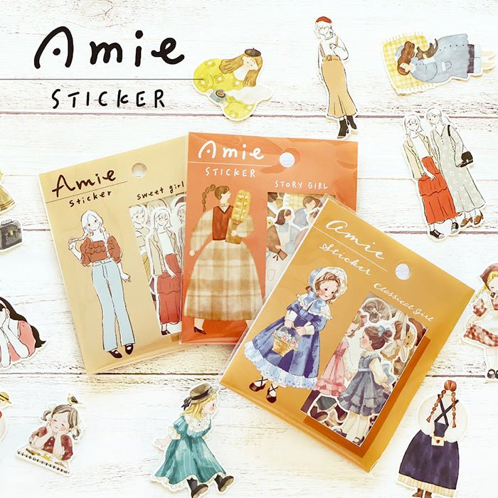 Flake stickers Amie - Classical girl - 3 - Mind Wave - Tidformera