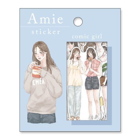 Flake stickers Amie - Comic girl - Mind Wave - Tidformera