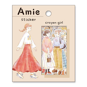 Flake stickers Amie - Crayon girl - 1 - Mind Wave - Tidformera