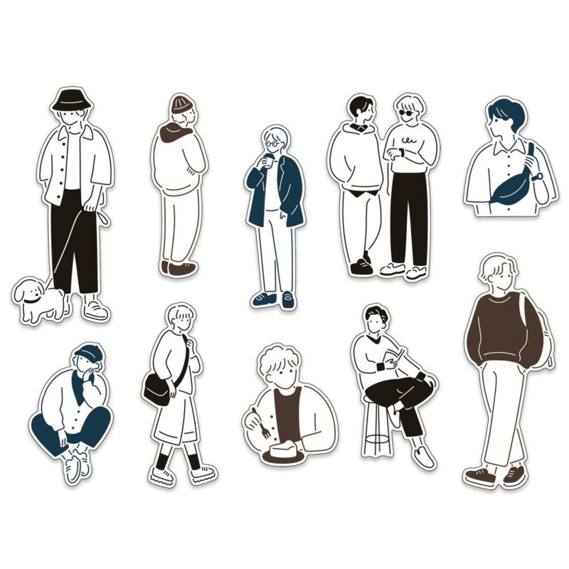 Flake stickers Amie - Simple boy - 2 - Mind Wave - Tidformera