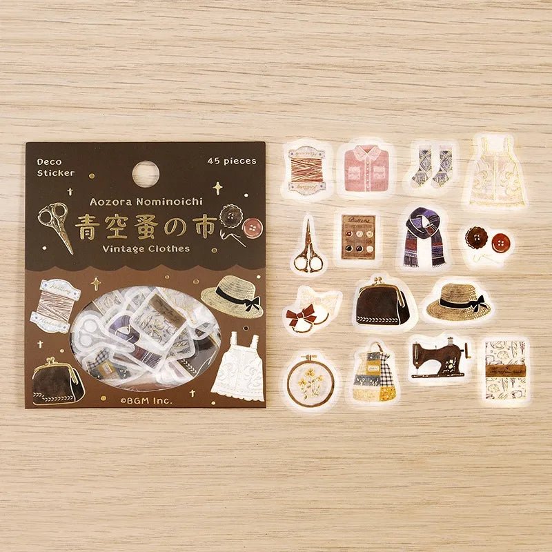 Flake stickers Aozora Flea Market - Vintage Clothing Store - 2 - BGM - Tidformera