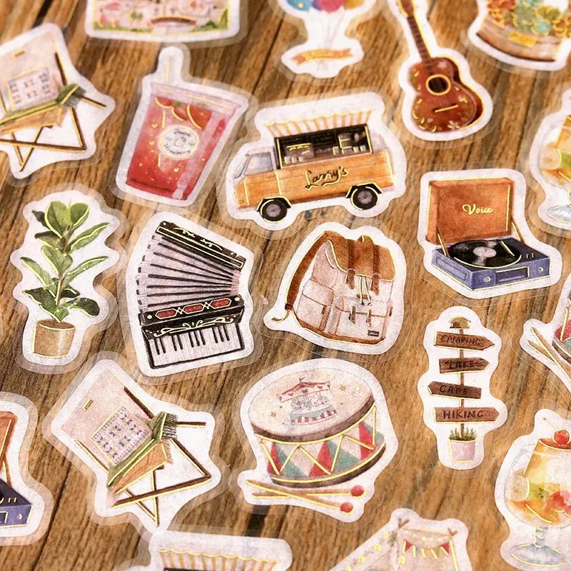 Flake stickers Aozora Flea Market - Walking - BGM - Tidformera