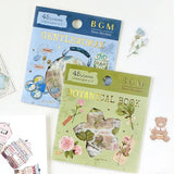 Flake stickers Botanical picture book - 6 - BGM - Tidformera