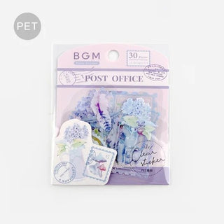 Flake stickers Clear Garden Post Office - Lavender - 1 - BGM - Tidformera