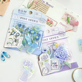 Flake stickers Clear Garden Post Office - Lavender - BGM - Tidformera