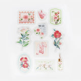 Flake stickers Clear Garden Post Office - Red - BGM - Tidformera