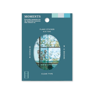 Flake stickers Clear Moments - Blue tone - 1 - Mind Wave - Tidformera
