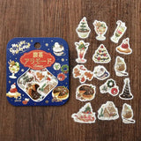 Flake stickers - Coffee a la mode - Santa - BGM - Tidformera