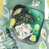 Flake stickers Coffee a la mode - Space - Twilight moonlit sky - BGM - Tidformera