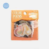 Flake stickers Color poems - Yellow - BGM - Tidformera