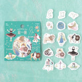 Flake stickers - Constellations - Leo & Virgo & Libra - 4 - BGM - Tidformera