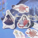 Flake stickers - Constellations - Scorpio, Sagittarius & Capricorn - 6 - BGM - Tidformera