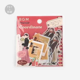 Flake stickers Coordinate - Casual - Red - 1 - BGM - Tidformera