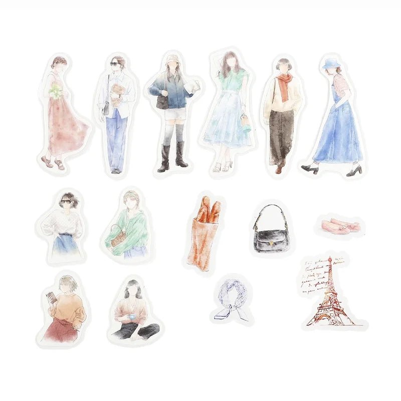 Flake stickers Coordinate - Cherie - Paris - 2 - BGM - Tidformera