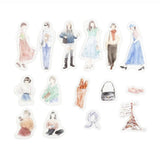 Flake stickers Coordinate - Cherie - Paris - BGM - Tidformera