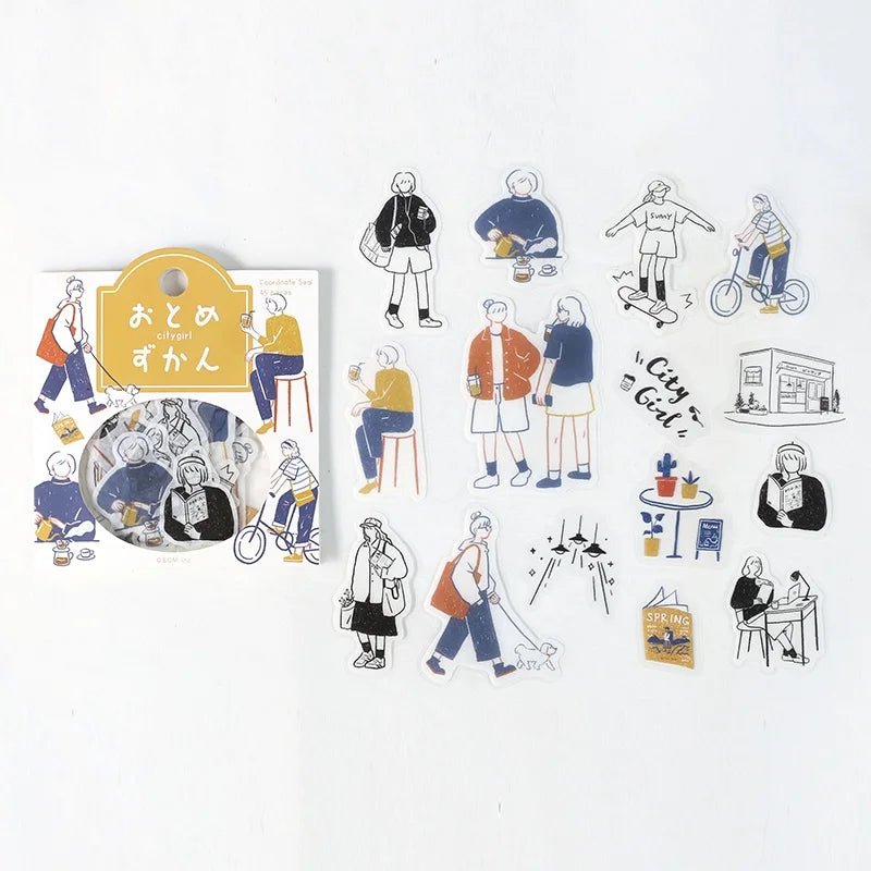 Flake stickers Coordinate - Otome Zukan - City Girl - BGM - Tidformera