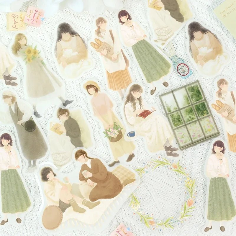 Flake stickers Coordinate - Otome Zukan - Light - colored girls - BGM - Tidformera