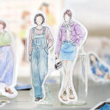 Flake stickers Coordinate - Today's Me - Denim - BGM - Tidformera