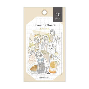 Flake stickers Femme Closet - Vintage Natural - 1 - Q - LiA - Tidformera