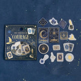 Flake stickers Fortune - Courage - BGM - Tidformera