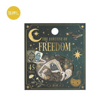 Flake stickers Fortune - Freedom - BGM - Tidformera