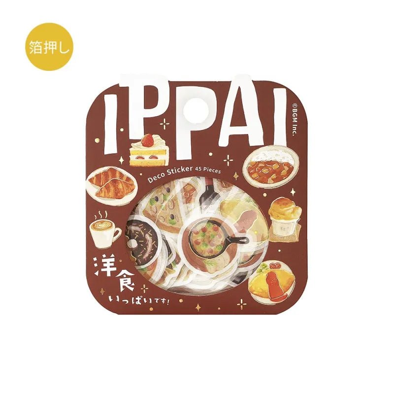 Flake stickers - Ippai - A lot of Western food - 1 - BGM - Tidformera