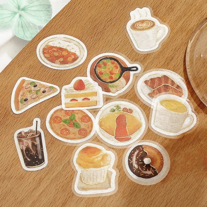 Flake stickers - Ippai - A lot of Western food - 3 - BGM - Tidformera