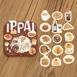 Flake stickers - Ippai - A lot of Western food - 2 - BGM - Tidformera